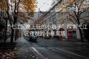 “弋江區晚上玩的小巷子”探索弋江區夜晚的小巷風情