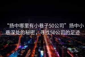 “揚中哪里有小巷子50公司”揚中小巷深處的秘密，尋找50公司的足跡