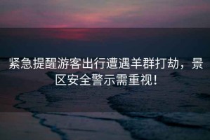 緊急提醒游客出行遭遇羊群打劫，景區(qū)安全警示需重視！