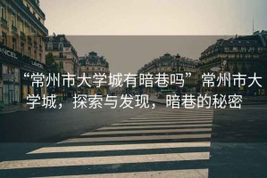 “常州市大學(xué)城有暗巷嗎”常州市大學(xué)城，探索與發(fā)現(xiàn)，暗巷的秘密