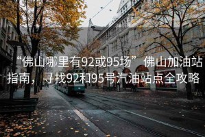 “佛山哪里有92或95場”佛山加油站指南，尋找92和95號汽油站點全攻略