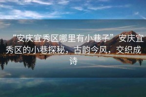 “安慶宜秀區哪里有小巷子”安慶宜秀區的小巷探秘，古韻今風，交織成詩