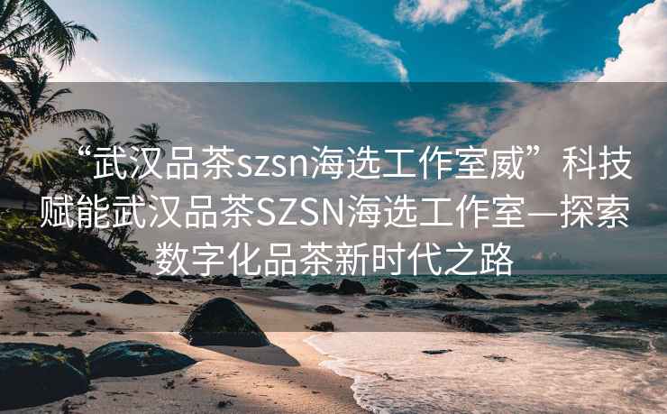 “武漢品茶szsn海選工作室威”科技賦能武漢品茶SZSN海選工作室—探索數(shù)字化品茶新時(shí)代之路