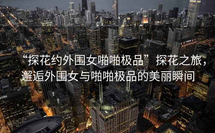 “探花約外圍女啪啪極品”探花之旅，邂逅外圍女與啪啪極品的美麗瞬間
