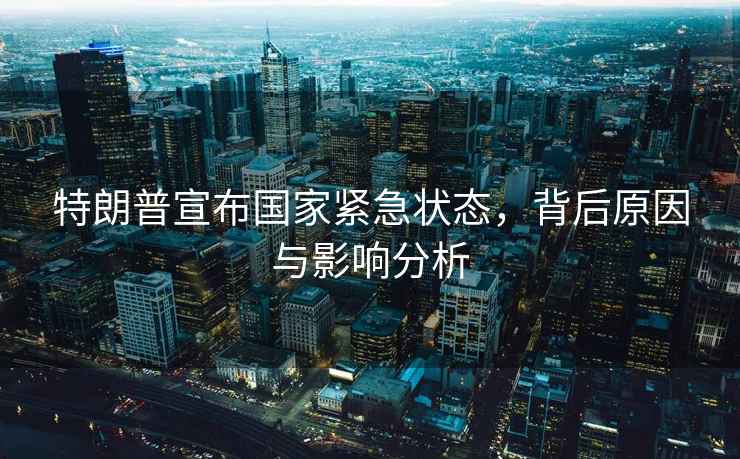 特朗普宣布國家緊急狀態(tài)，背后原因與影響分析