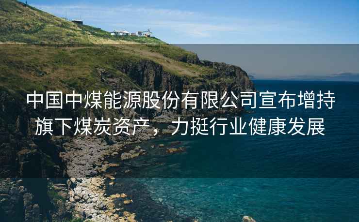 中國中煤能源股份有限公司宣布增持旗下煤炭資產，力挺行業健康發展