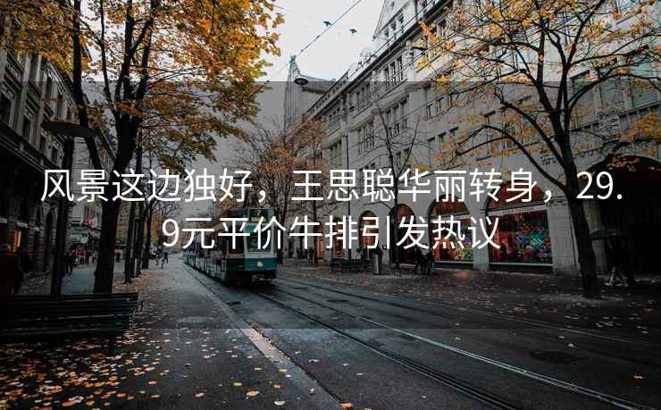 風景這邊獨好，王思聰華麗轉身，29.9元平價牛排引發熱議