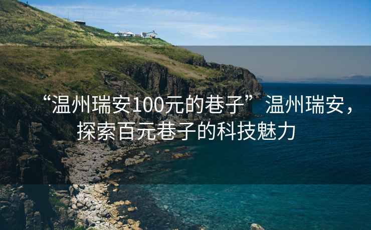 “溫州瑞安100元的巷子”溫州瑞安，探索百元巷子的科技魅力