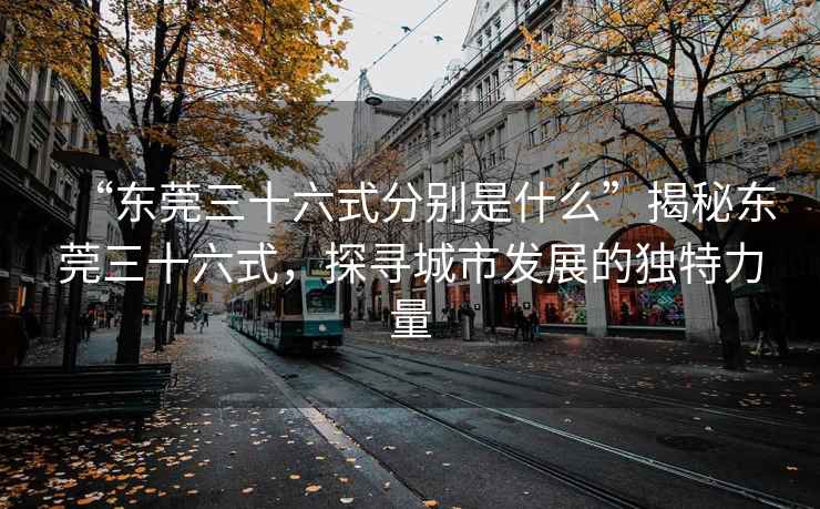 “東莞三十六式分別是什么”揭秘東莞三十六式，探尋城市發展的獨特力量