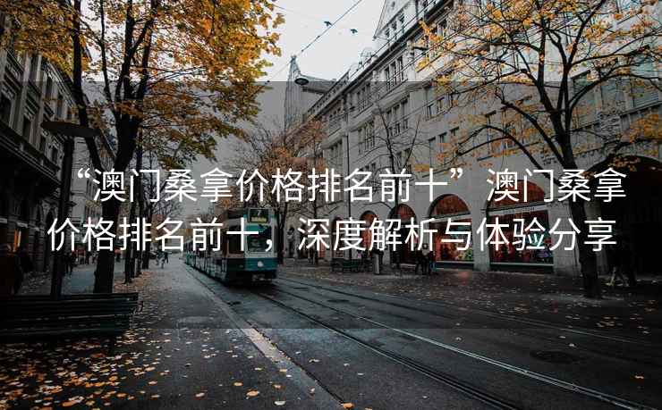 “澳門桑拿價格排名前十”澳門桑拿價格排名前十，深度解析與體驗分享
