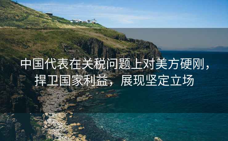 中國代表在關稅問題上對美方硬剛，捍衛國家利益，展現堅定立場
