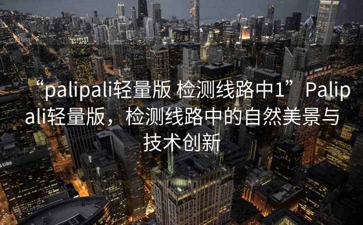 “palipali輕量版 檢測(cè)線(xiàn)路中1”P(pán)alipali輕量版，檢測(cè)線(xiàn)路中的自然美景與技術(shù)創(chuàng)新