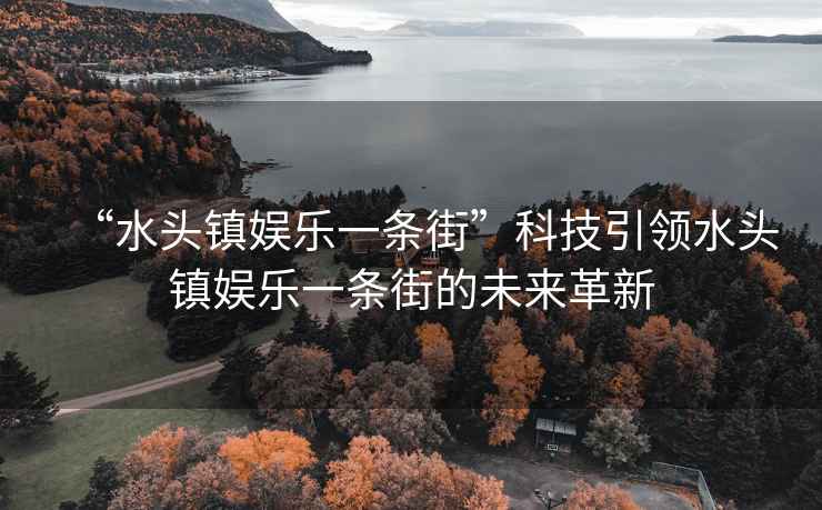 “水頭鎮(zhèn)娛樂(lè)一條街”科技引領(lǐng)水頭鎮(zhèn)娛樂(lè)一條街的未來(lái)革新