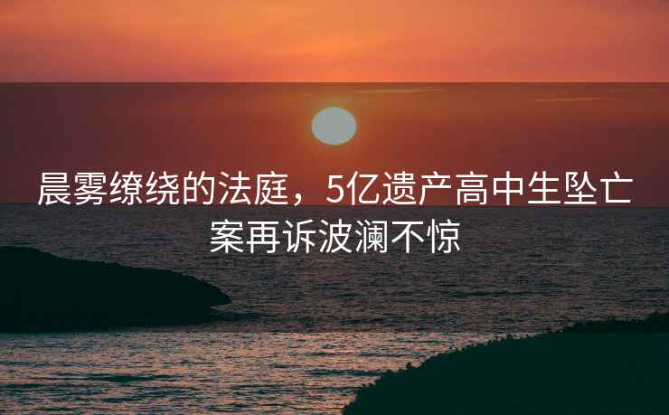 晨霧繚繞的法庭，5億遺產高中生墜亡案再訴波瀾不驚