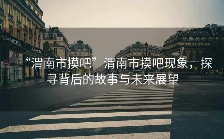 “渭南市摸吧”渭南市摸吧現象，探尋背后的故事與未來展望