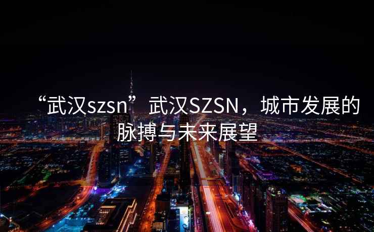 “武漢szsn”武漢SZSN，城市發展的脈搏與未來展望