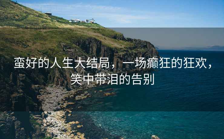 蠻好的人生大結局，一場癲狂的狂歡，笑中帶淚的告別