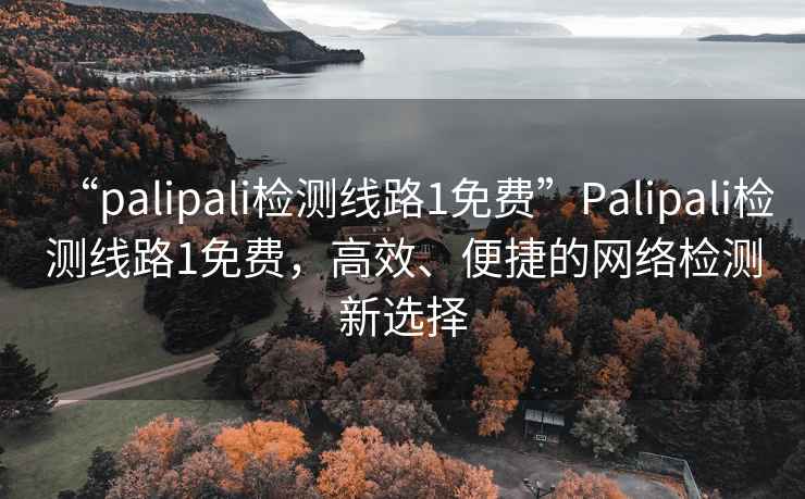 “palipali檢測線路1免費”Palipali檢測線路1免費，高效、便捷的網絡檢測新選擇