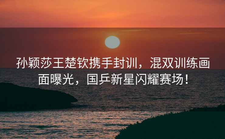 孫穎莎王楚欽攜手封訓，混雙訓練畫面曝光，國乒新星閃耀賽場！
