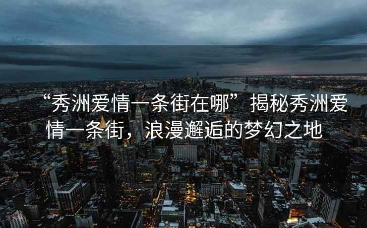 “秀洲愛情一條街在哪”揭秘秀洲愛情一條街，浪漫邂逅的夢幻之地