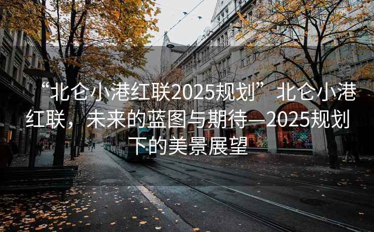 “北侖小港紅聯2025規劃”北侖小港紅聯，未來的藍圖與期待—2025規劃下的美景展望