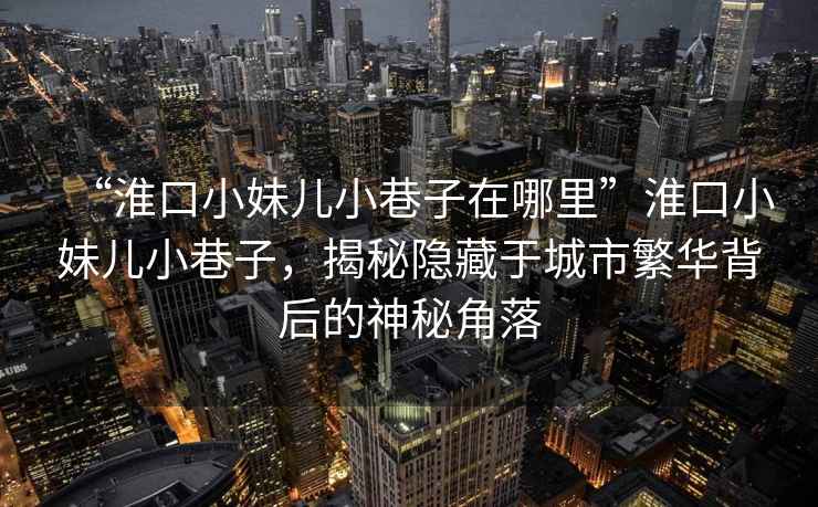 “淮口小妹兒小巷子在哪里”淮口小妹兒小巷子，揭秘隱藏于城市繁華背后的神秘角落