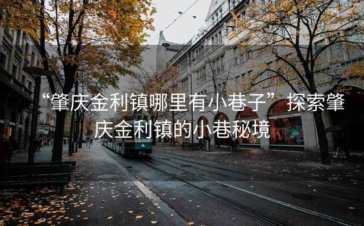 “肇慶金利鎮哪里有小巷子”探索肇慶金利鎮的小巷秘境