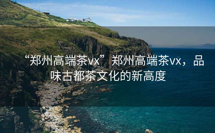 “鄭州高端茶vx”鄭州高端茶vx，品味古都茶文化的新高度
