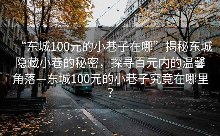 “東城100元的小巷子在哪”揭秘東城隱藏小巷的秘密，探尋百元內(nèi)的溫馨角落—東城100元的小巷子究竟在哪里？